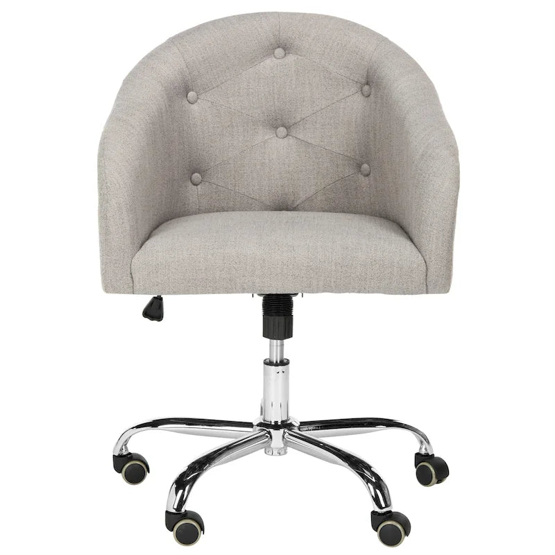Chaise de bureau pivotante et réglable capitonnée - 24Lx22Px35H