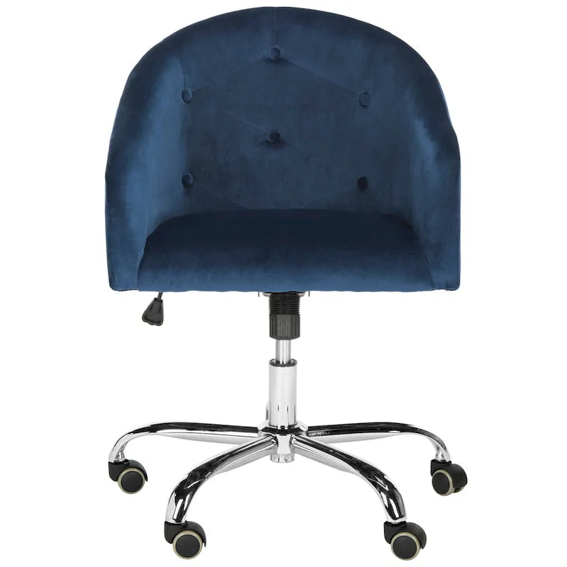 Chaise de bureau pivotante et réglable capitonnée - 24Lx22Px35H