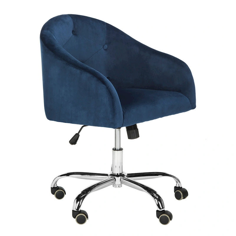 Chaise de bureau pivotante et réglable capitonnée - 24Lx22Px35H