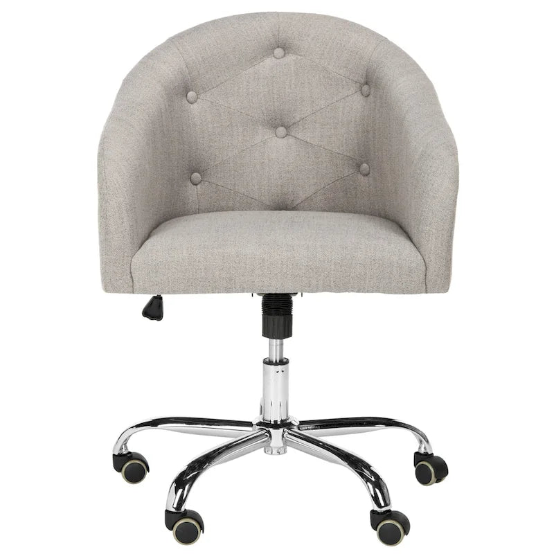 Chaise de bureau pivotante et réglable capitonnée - 24Lx22Px35H