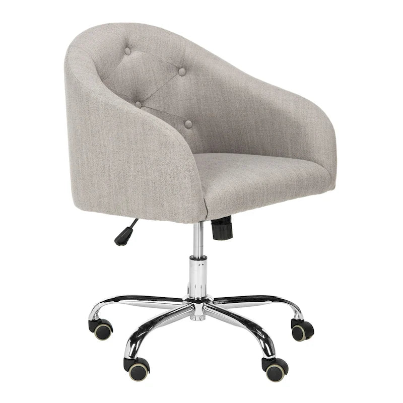 Chaise de bureau pivotante et réglable capitonnée - 24Lx22Px35H