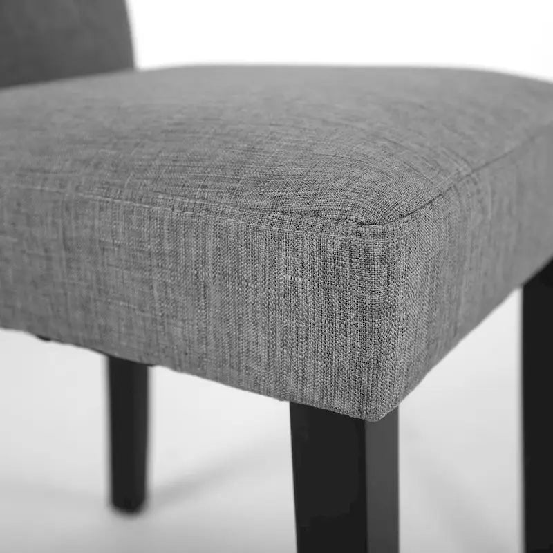 Lot de 2 chaises de salle à manger en tissu capitonné