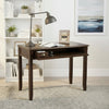Bureau d'écriture de style transitionnel en bois massif de 106,7 cm de large, couleur acajou