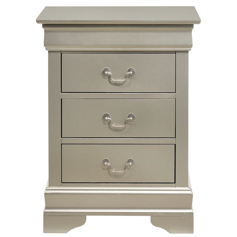 Table de chevet à 3 tiroirs (73,7 cm H x 53,3 cm L x 40,6 cm P)