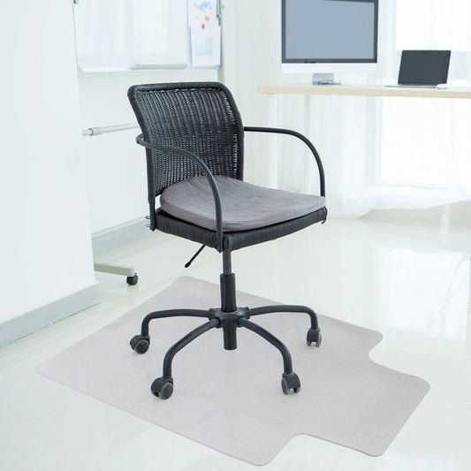Tapis de chaise de bureau avec rebord, 36 x 48 pouces, glisse facile pour les chaises, plat sans curling