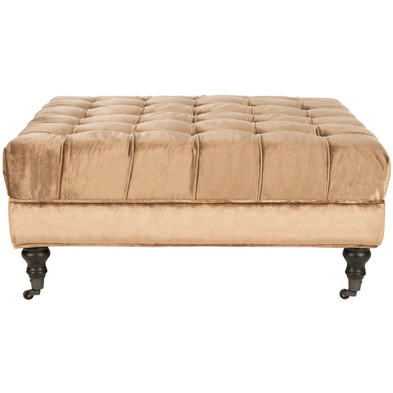 Table basse pouf capitonné – Repose-pieds et pièce d'appoint pour salon