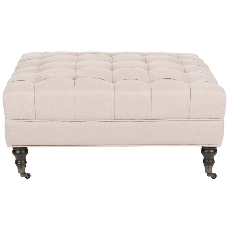 Table basse pouf capitonné – Repose-pieds et pièce d'appoint pour salon