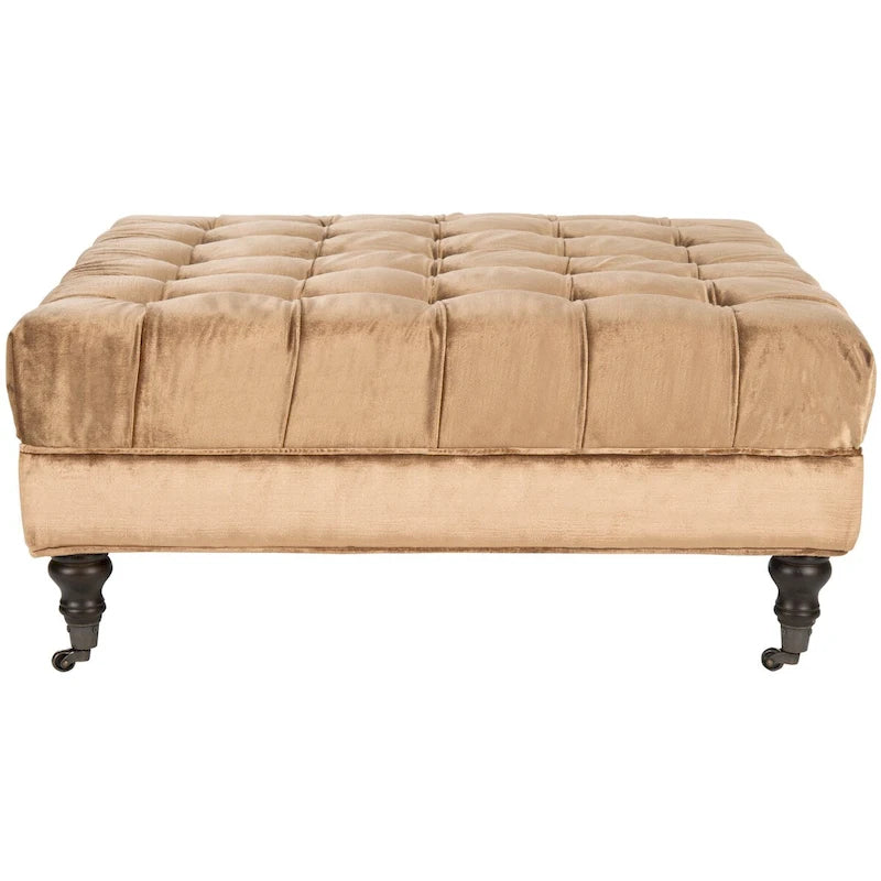 Table basse pouf capitonné – Repose-pieds et pièce d'appoint pour salon