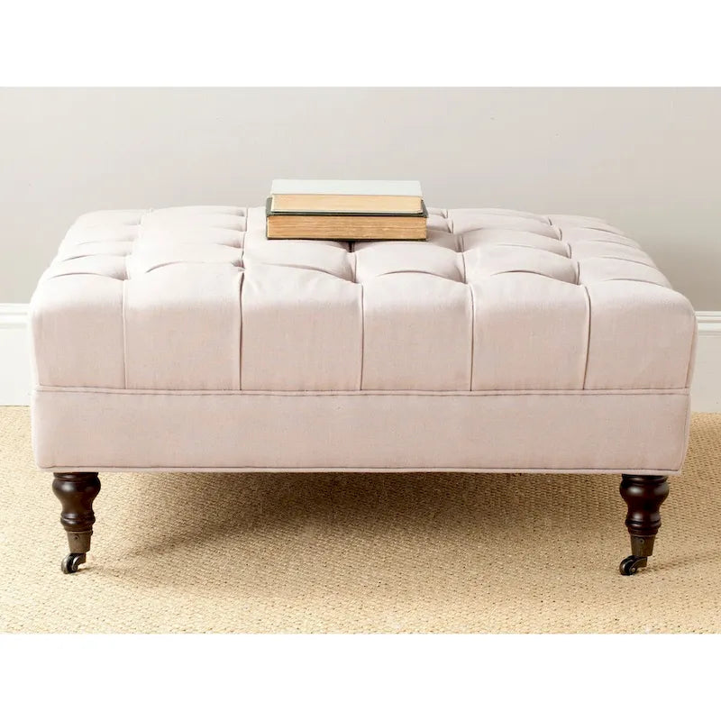 Table basse pouf capitonné – Repose-pieds et pièce d'appoint pour salon