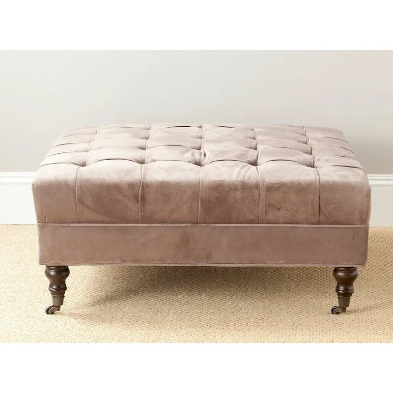 Table basse pouf capitonné – Repose-pieds et pièce d'appoint pour salon