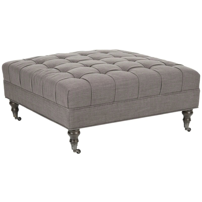 Table basse pouf capitonné – Repose-pieds et pièce d'appoint pour salon