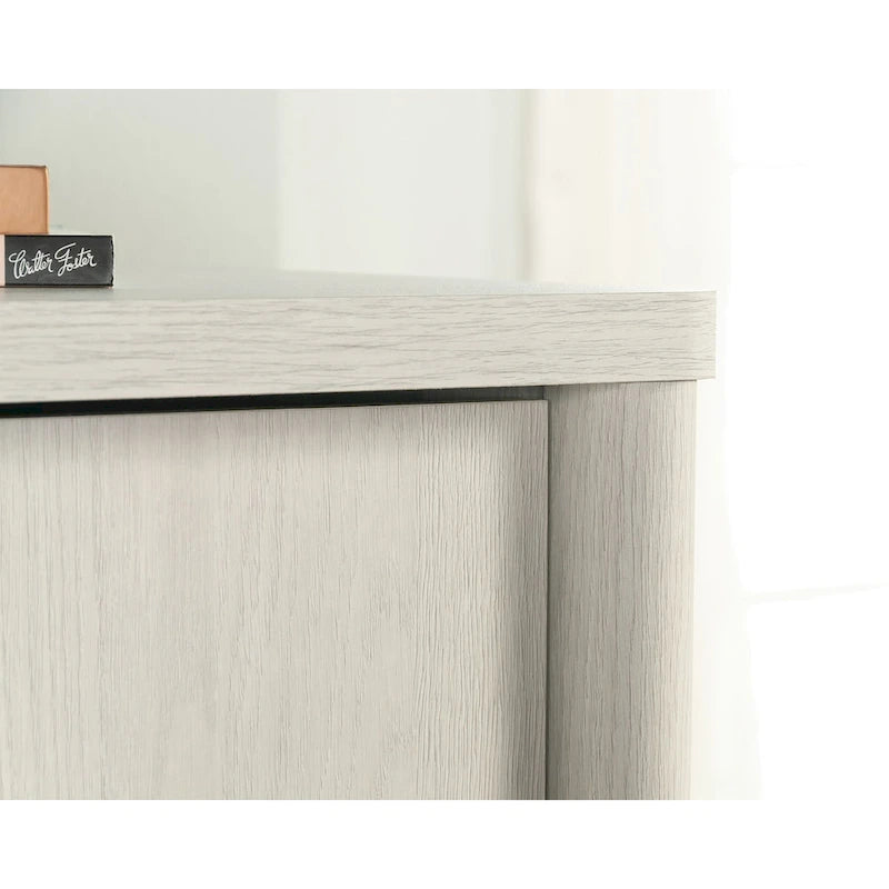 Dover Edge Double Armoire de Rangement Double Porte avec Étagère Réglable et Tiroir – Chêne Denim