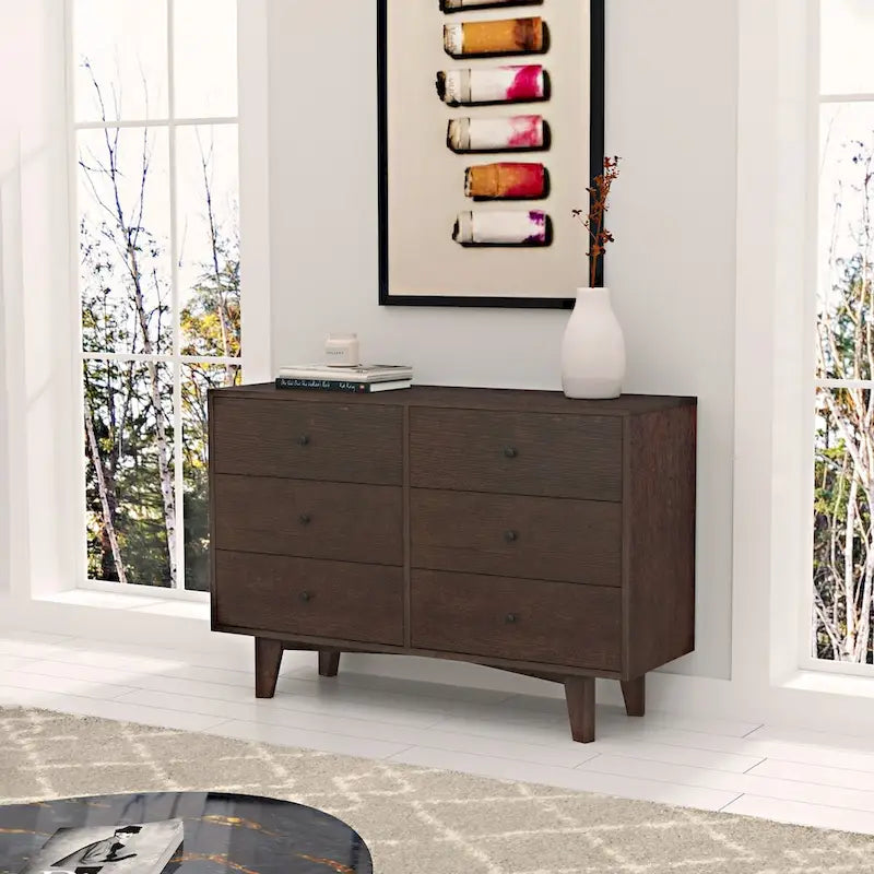 Commode en bois massif peinte par pulvérisation, buffet de vaisselle, console de service, casiers, poignée ronde rétro